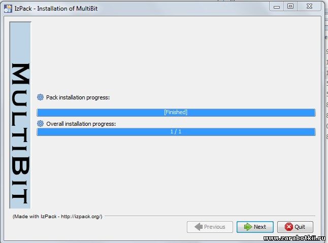 Установка кошелька MultiBit